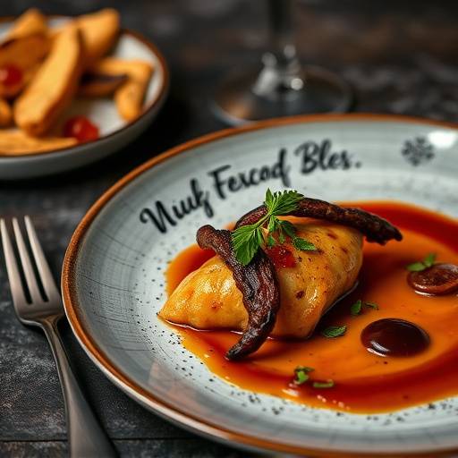 Photographie culinaire d'un plat gastronomique r√©alis√© par un chef lyonnais dans notre studio √©quip√© pour la photographie culinaire.