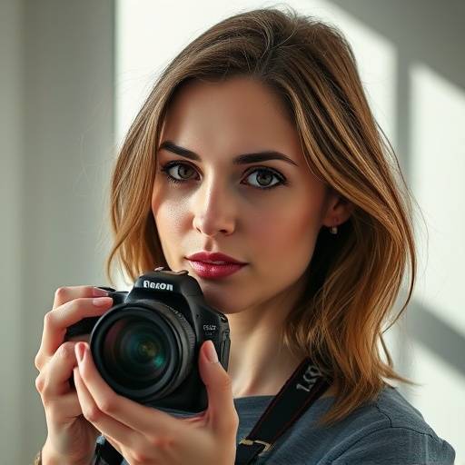 Portrait de Sophie Dubois, photographe et fondatrice de Studio Lumi√®re Lyonnaise